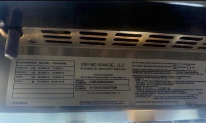 VIKING 30” PROFESSIONAL GAS RANGE — $4,000
