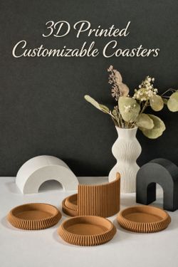 3d Printed Customizable Coasters