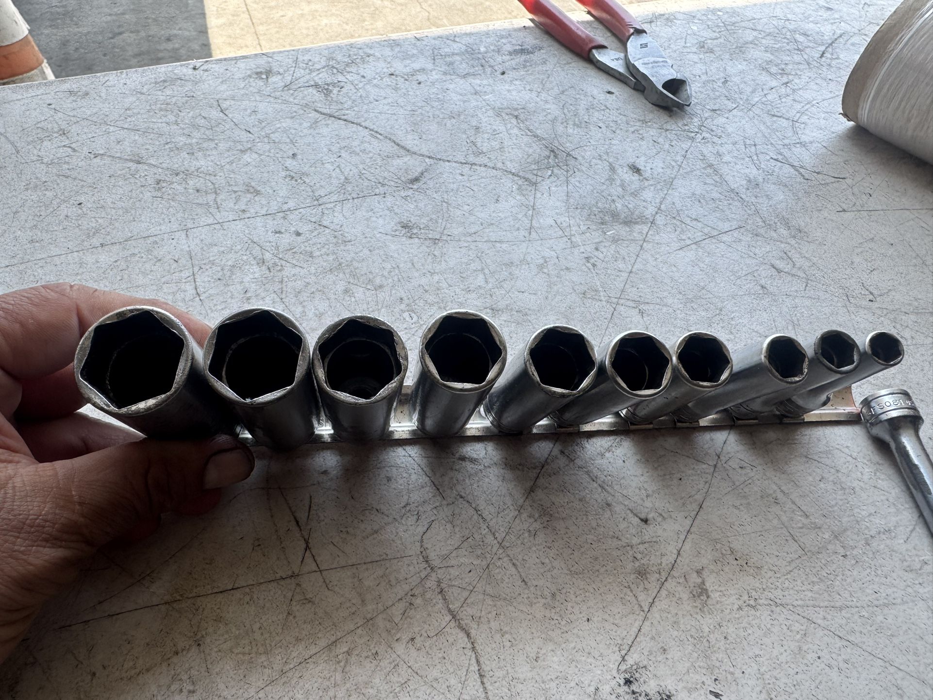 Snap On Deep Socket Set 11 Pieces 3/8 Drive