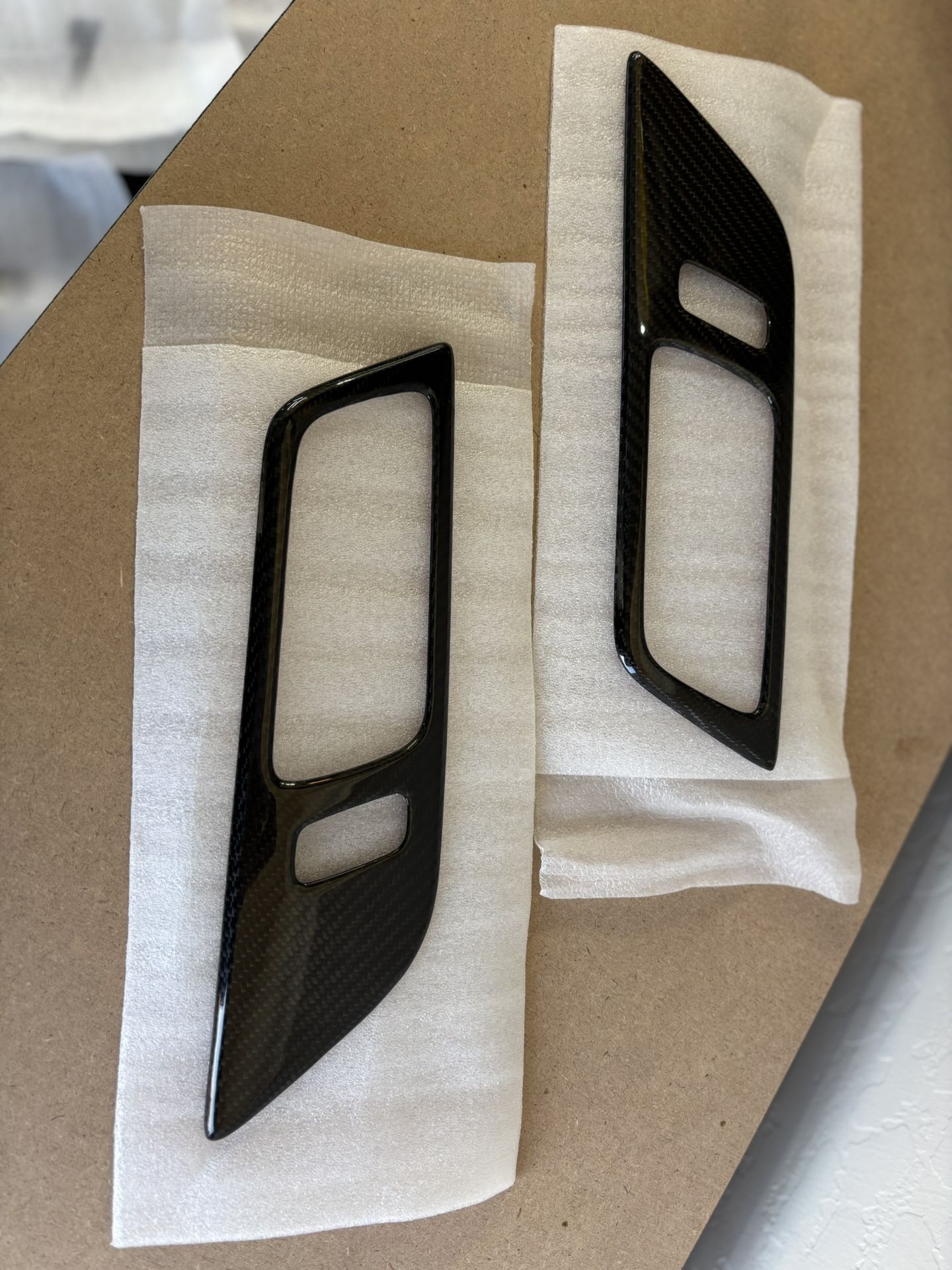 Carbon Fiber Door Handle Overlay