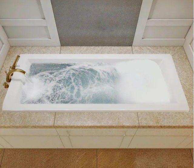 60"x32" Drop In Bathtub Soaking Depth 23"