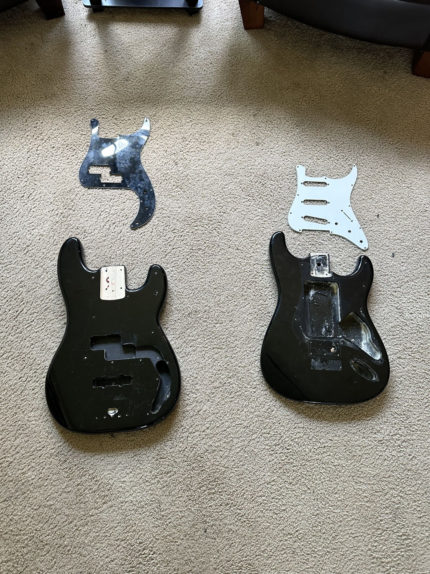 Fender Stratocaster and Precision Bass Body And Pickguards.