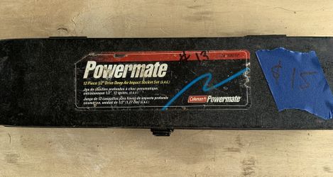 Powermate 12 Piece 1/2” Drive Deep Impact Socket Set 