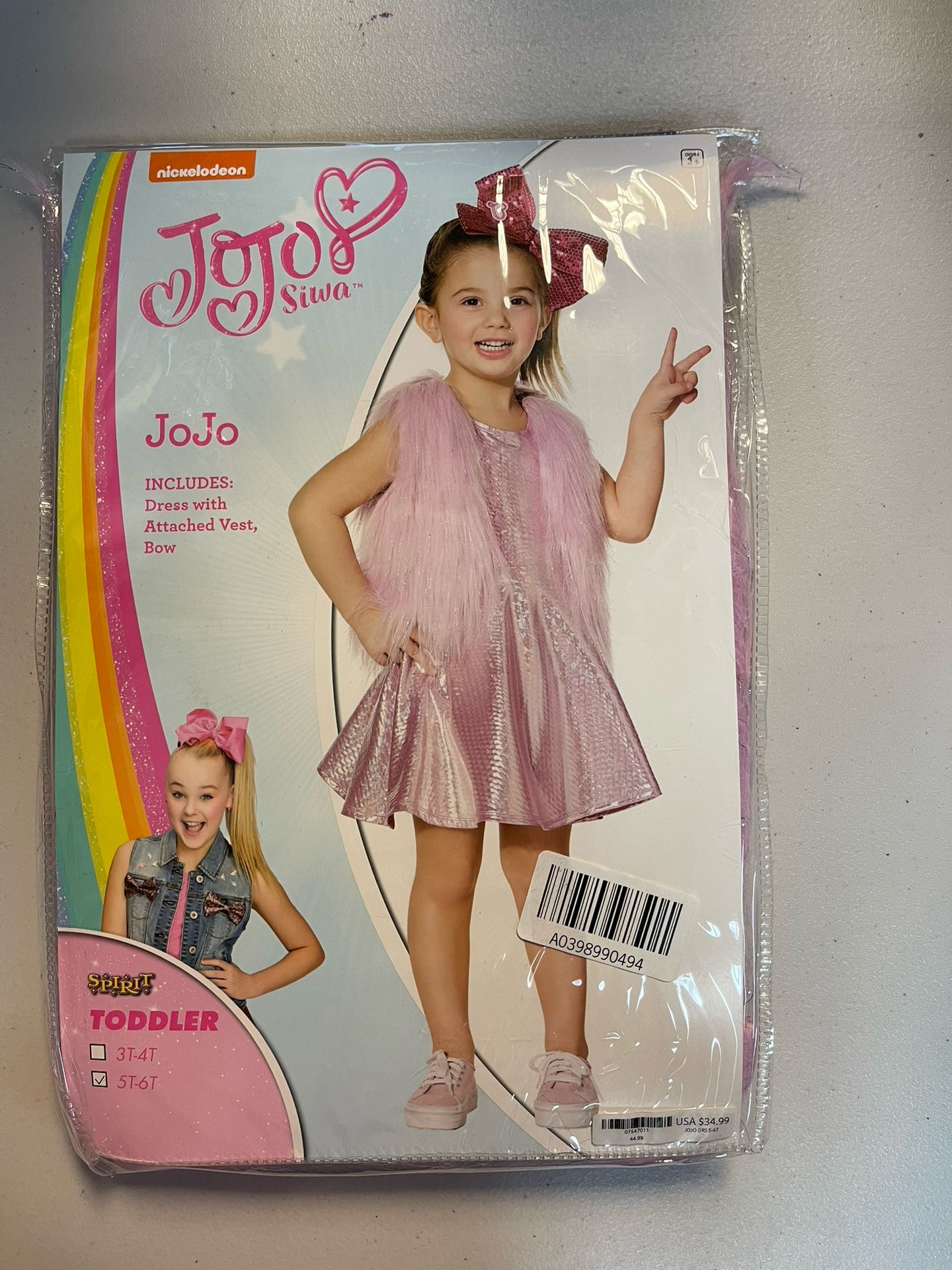 JoJo Siwa Halloween Costume Size 5t/6t New