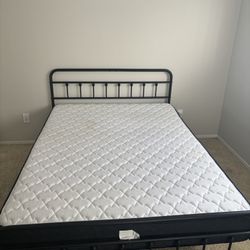 Bed Frame And Mattress (bought In July)