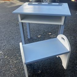 Reduced $50 Cute solid wood Child’s desk with bench