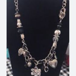 Paparazzi Charmed Necklace Silver Toned