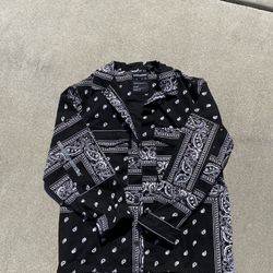 The Hundreds Paisley Black Flannel