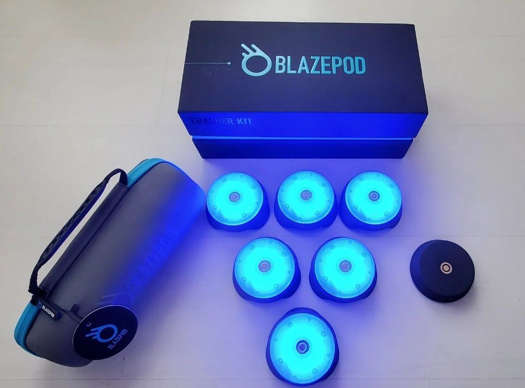 BlazePod Reflex Reaction Training LED Light 6 Pods Set Trainer Kit Blaze Pod.  Open box and tested, but never used. Buyer will receive 6 Pods, charger for  Sale in Jacksonville, FL - OfferUp