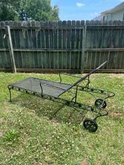 Wrought iron chaise - $50
