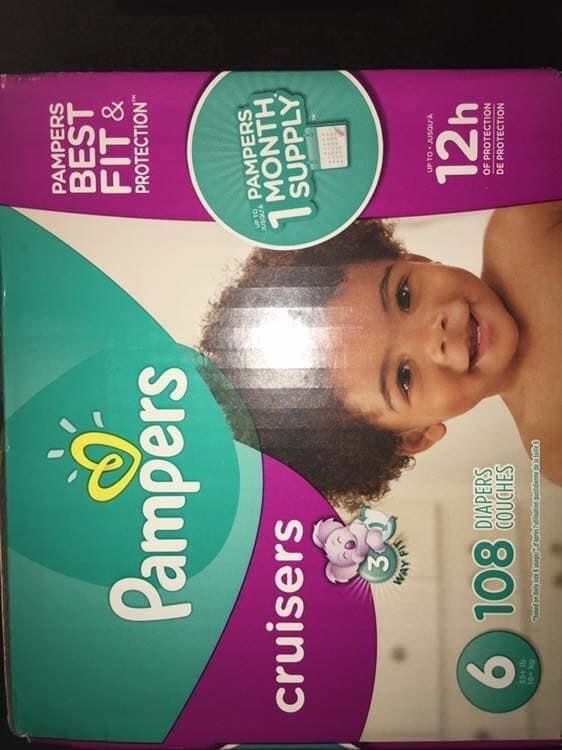 Pampers diapers size 6 Cruisers