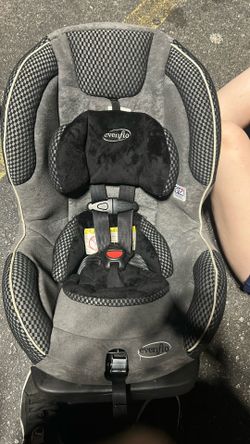 Evenflo Car Seat Black And Gray Checker Board Design 