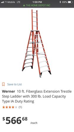 20 foot trestle ladder