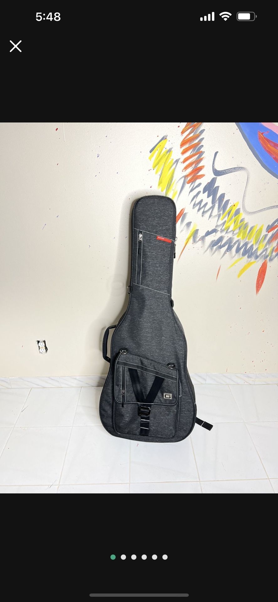 Gator GT-ACOUSTIC-TPV2 Transit Pro Acoustic Guitar Gig Bag Slate Gray