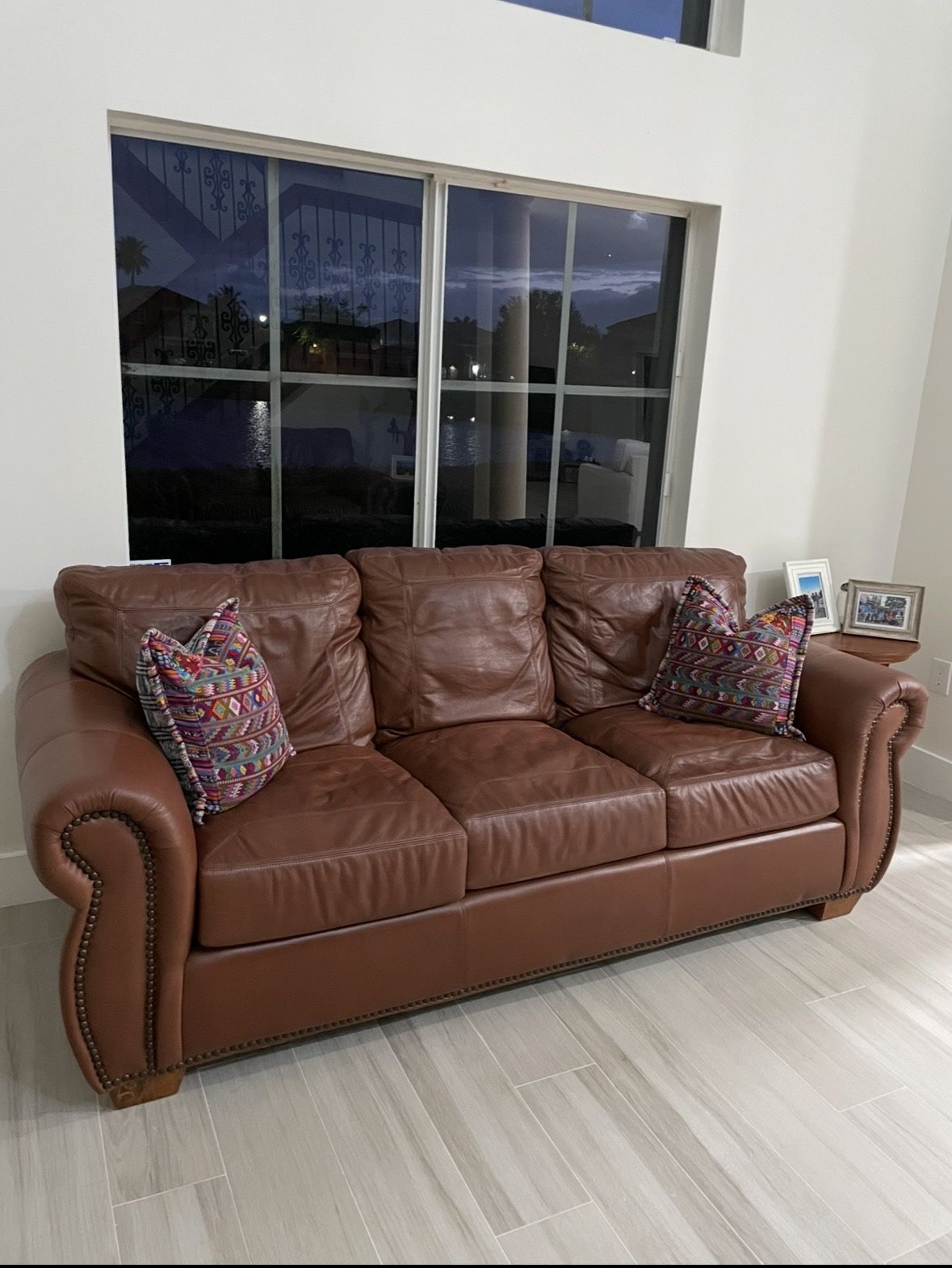 Leather Sofa And Love Seat
