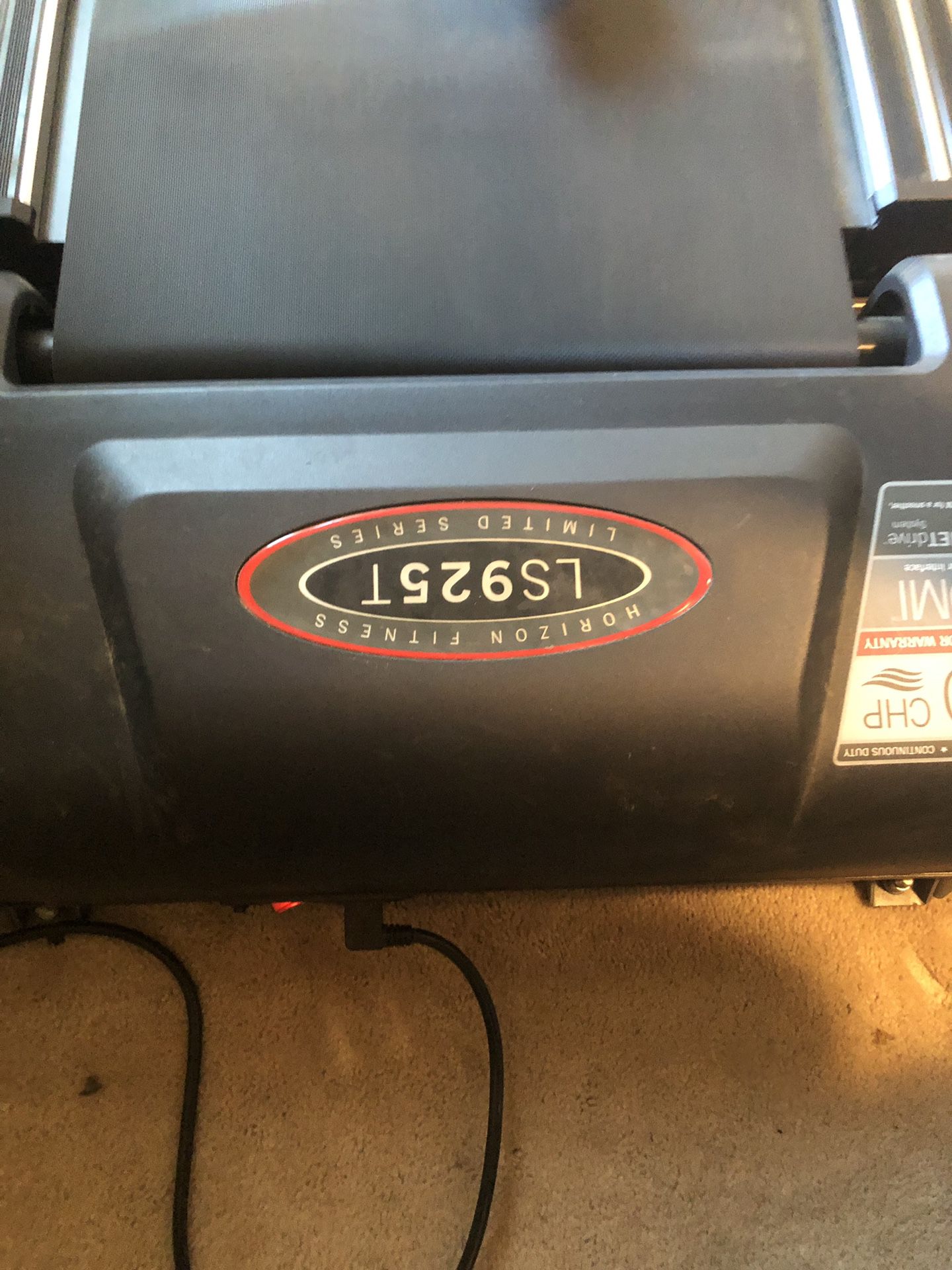 LS925T Horizon Treadmill