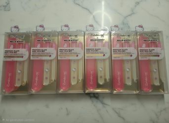 6 set Bundlel Hello Kitty x The CRÈME SHOP Premium Double Sided Glass Nail File
