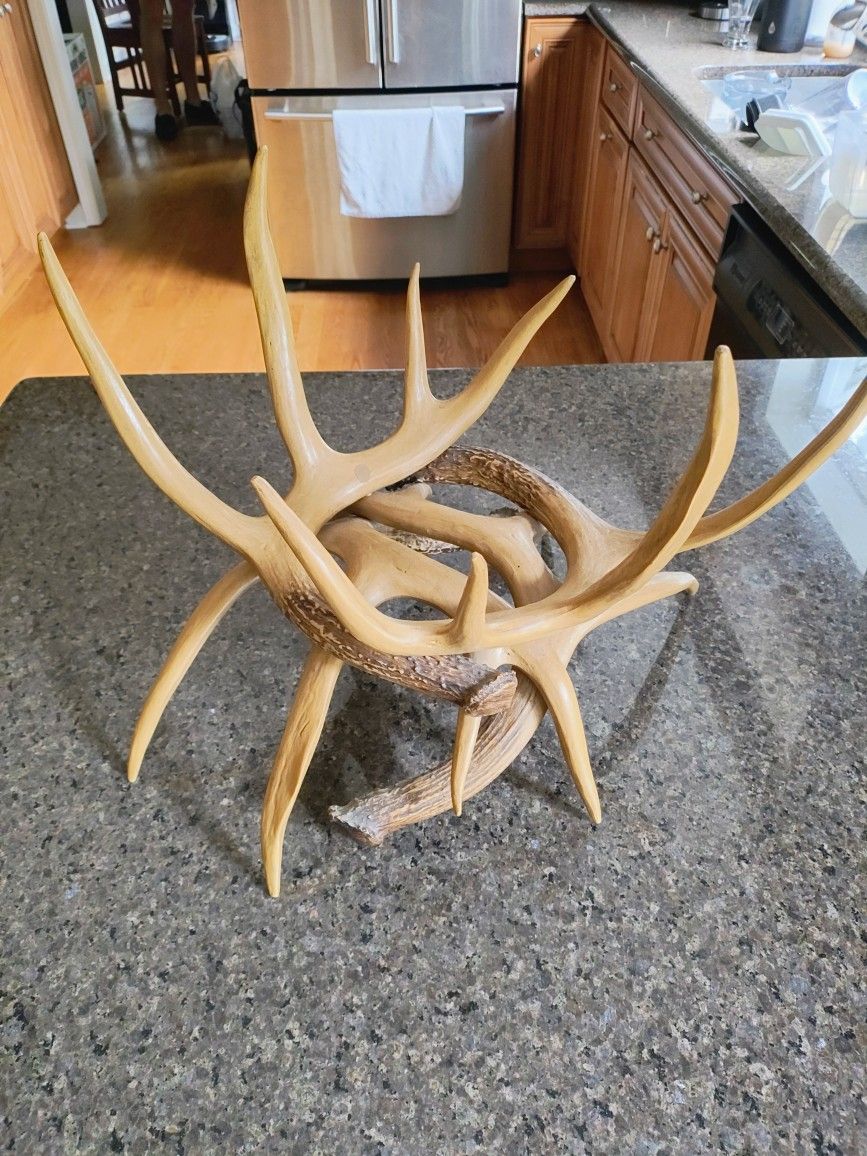 Resin Faux Deer Antler Display