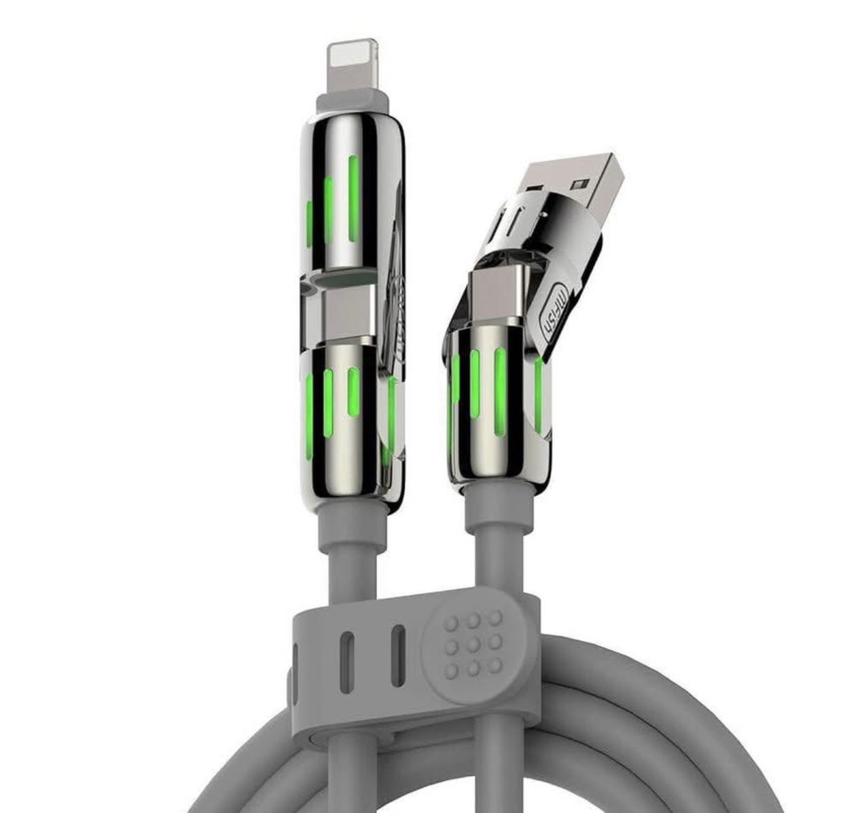 MFISH 4-in-1 Universal Multi USB Charging Cable – 240W Max Fast Charger