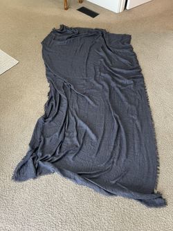 Large Universal Threads Denim Colored Pashmina