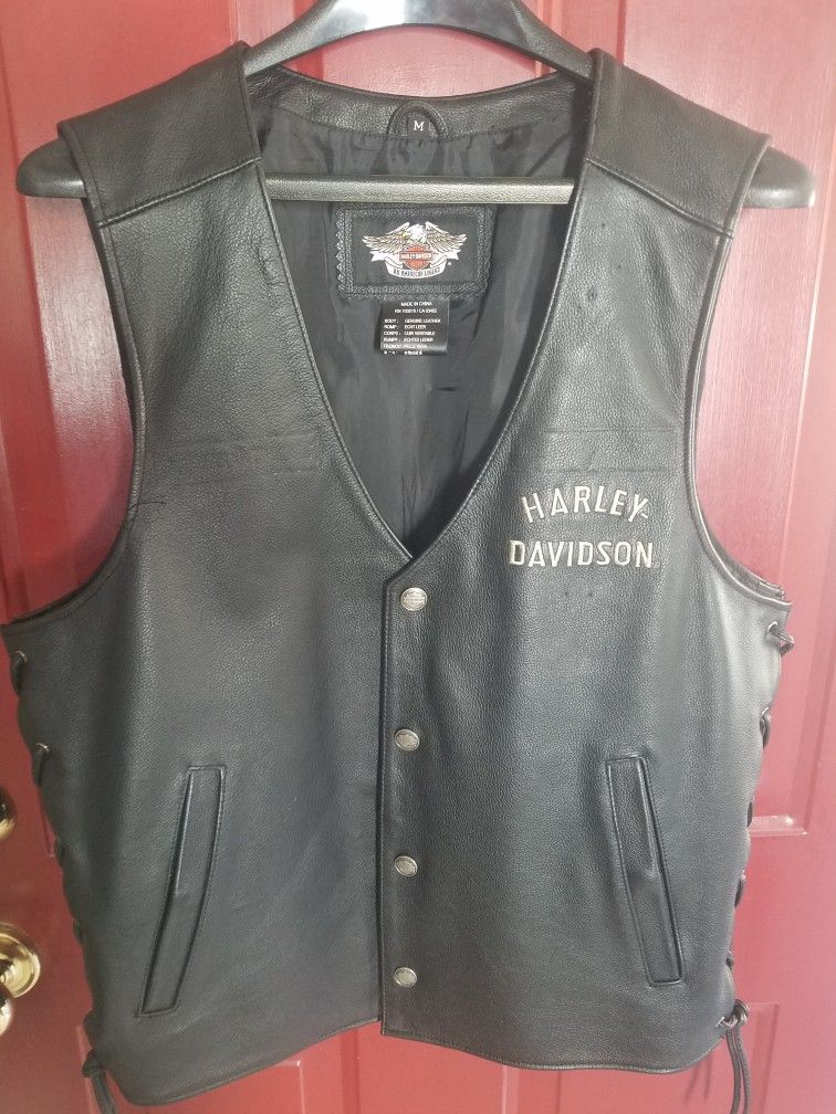Leather Harley Vest