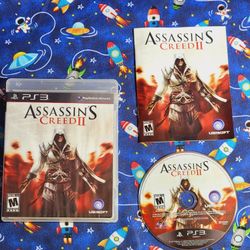 Assassin's Creed II 2 Sony Playstation 3 PS3 CIB Complete Game Disc Case Artwork Manual Included