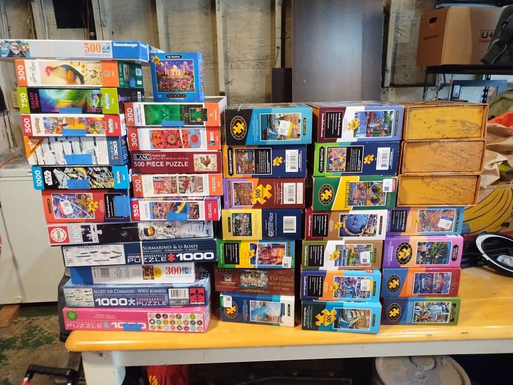 Lot Of 130+ Puzzles