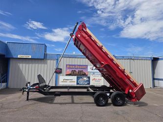 2027 Horizon HZ7 7x16x2 Telescopic Dump Trailer 7 gauge floor