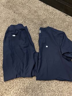 Navy blue scrub set
