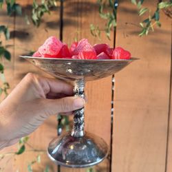 Vintage silver-plated pedestal/candy dish