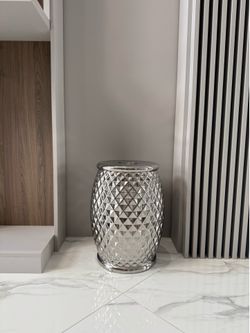 Porcelain Silver Stool