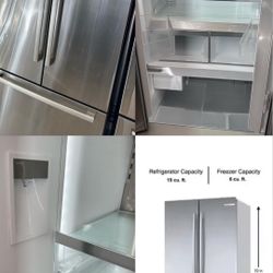 Bosch 800 Series 36 in. 21 cu ft Smart Counter Depth French Door Bottom Freezer Refrigerator in Stainless Steel w/ Ice & Water  Model#: B36CT80SNS 