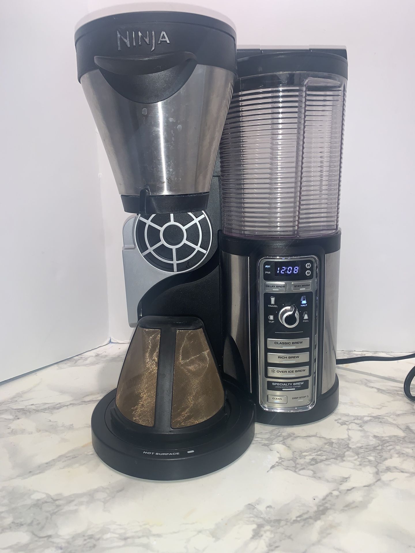 NINJA Coffee Bar CF081, STAINLESS & BLACK, Coffee Maker Brewer - TESTED