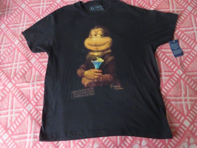rare senor frogs limited edition art tee tshirt happy mona