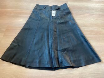 Brand new Black Leather Skirt
