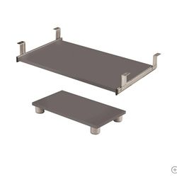 Bestar Connexion Collection Keyboard Tray and CPU Stand, Slate