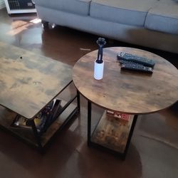 Coffee Table, Mid Century Modern Coffee Table for Living Room Rustic Farmhouse Center Table 2 in 1Coffee Table, Mid Century Modern Coffee Table for Li