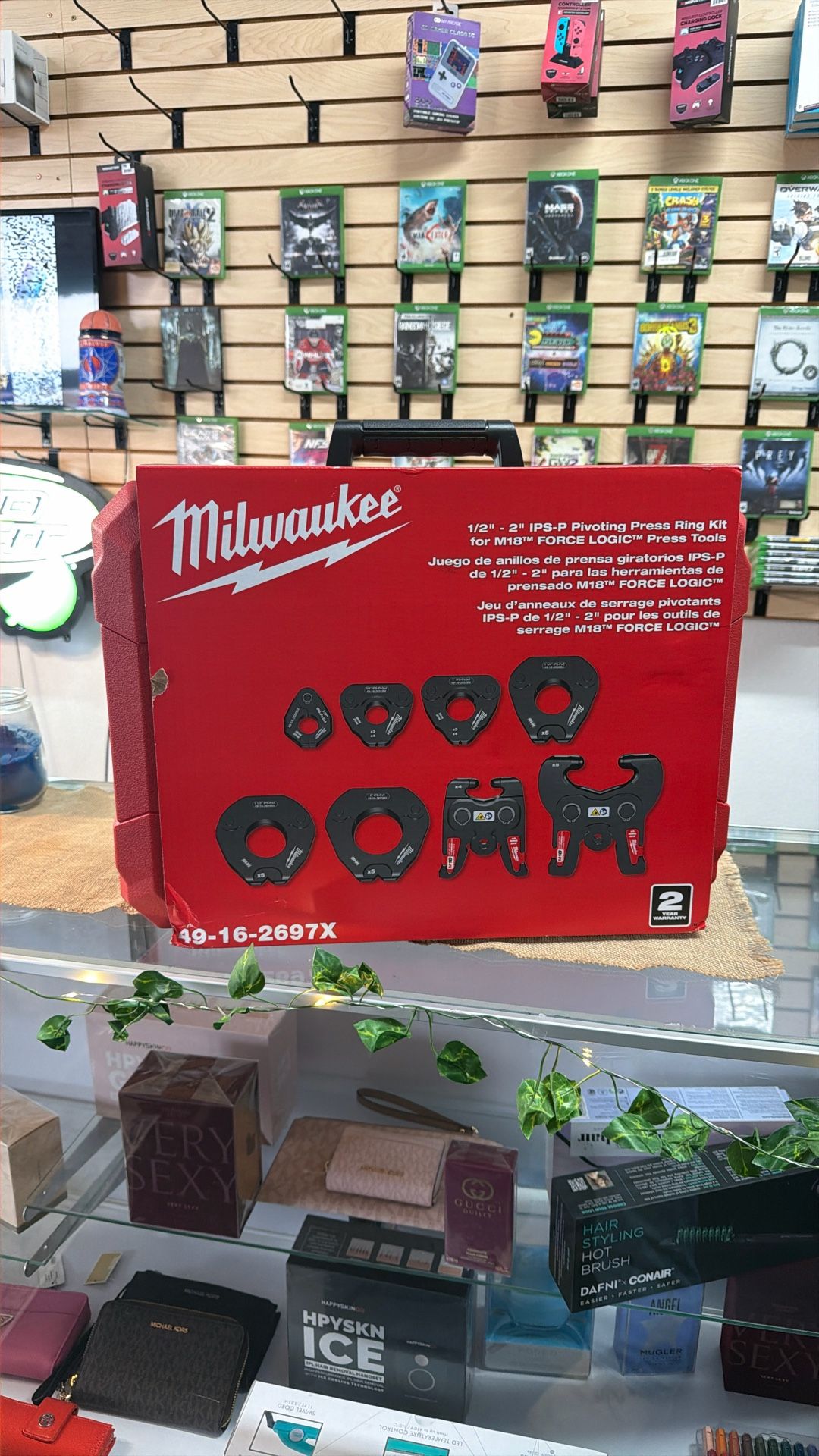 New Milwaukee 1/2”-2” IPs-P Pivoting Press Ring Kit For M18 Force logic Press Tools