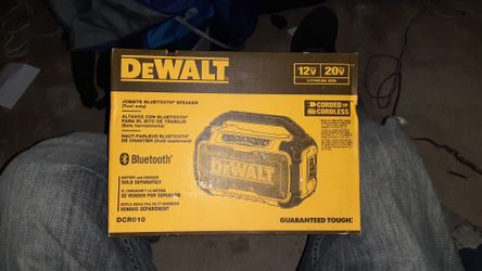 DeWalt Bluetooth speaker