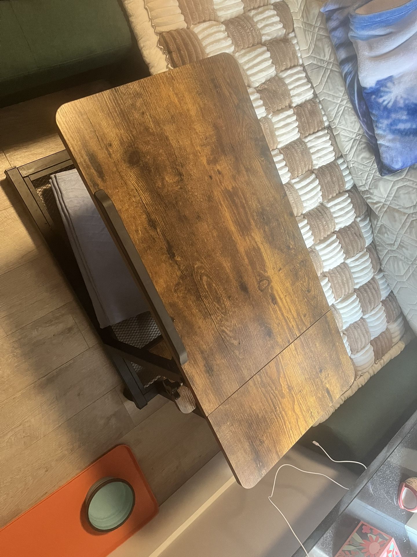 Convertible Coffee Table w/ Shelf & Adjustable Art Board Top