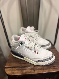 5 Youth Nike Air Jordan 3 Retro GS White Cement Reimagined DM0967-100 Size 5Youth / Womens 6.5 used
