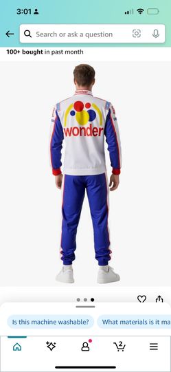 Taladega Nights Complete Halloween Costume Will Ferrel Funny New Adult Men Small