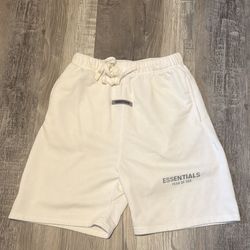 Essentials men’s white shorts