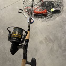 Fishing Pole And Fishing Net 