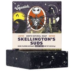 Two, Dr. Squatch's limited edition Skellington's suds men's natural soap.