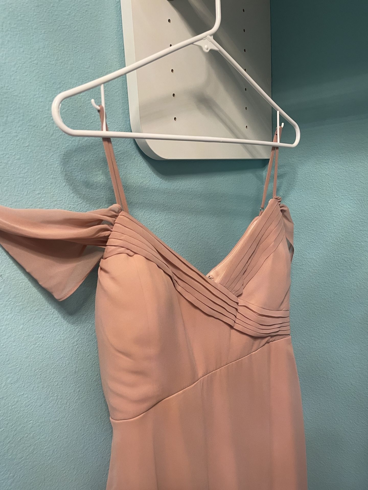 Pink Wedding Bridesmaid Dress - Size Medium