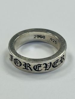 Chrome Hearts Ring Band Size 8 “Ch Forever”