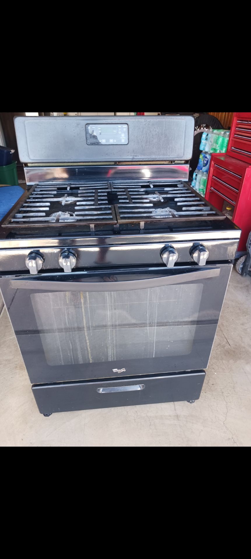 Whirlpool gas stove needs cleaning