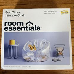 Room Essentials Gold Glitter Inflatable Chair