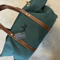 Wilmington Duffel With Shoe Compartment - Hunter Green/Whiskey Brown